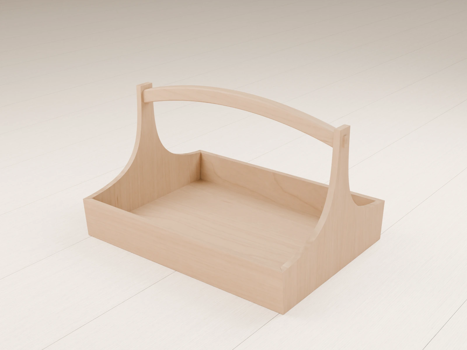 테이블 캐디 정면 사선 3D 렌더